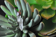 Load image into Gallery viewer, Staggered Twin Quartz Point Pendant #1
